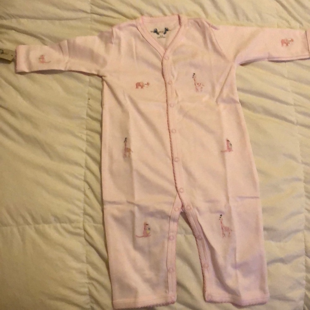 Embroidered baby footie